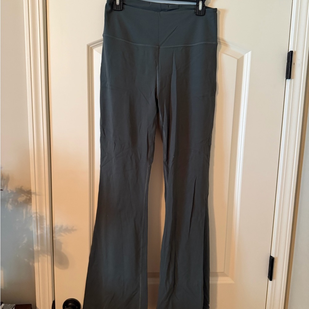 Lululemon Nulu Flare Pants in Olive Green